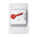 Sigma Electric Electrical Box Cover, 1 Gang, Rectangular, Non-Metallic, Toggle Switch 14210WH
